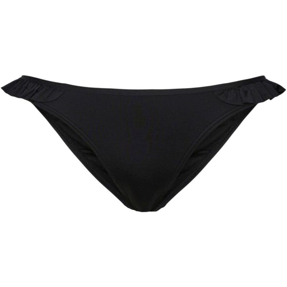 Pieces Womens/Ladies Frilled Bikini Bottoms / Black